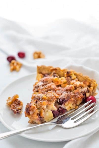 Old Fashioned Rustic Apple Cranberry Tart W Walnut Crust Garlic And Zest