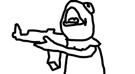 kermit with a gun by bigmanbob on Newgrounds