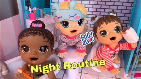 Baby Alive Triplets Night Routine 😴 Youtube