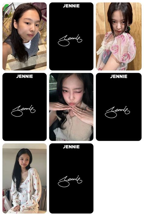 Blackpink Jennie Pc Template Kart Ablonu Kart Izimi D Kartlar