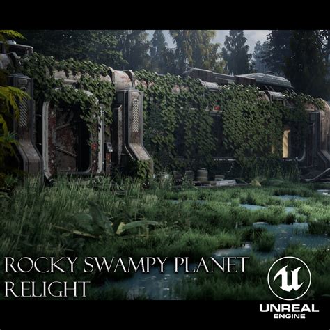 Artstation Rocky Swampy Planet Relight