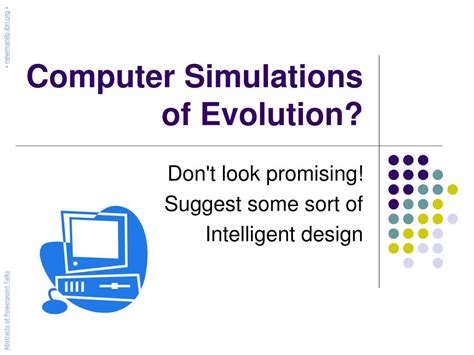 Ppt Computer Simulations Of Evolution Powerpoint Presentation Free