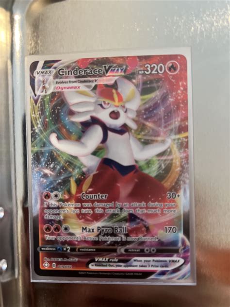 Pokémon TCG Cinderace VMAX Shining Fates 019 072 Holo Ultra Rare eBay