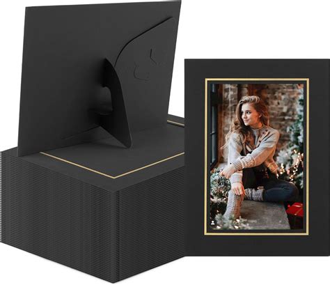 Golden State Art Pack Of 50 4x6 Paper Picture Frames With Easel