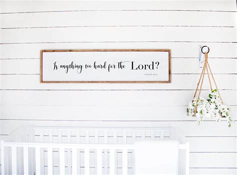 Genesis Is Anything Too Hard For The Lord Wall Art Etsy