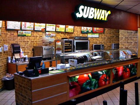 Subway Restaurant Inside