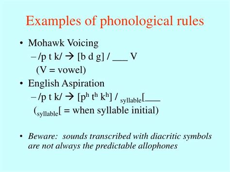 Ppt Phonological Rules Powerpoint Presentation Id 3283939