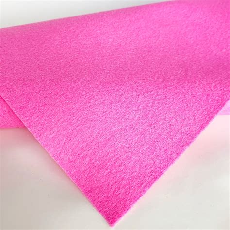 Shocking Pink Wool Felt Merino Wool Blend Felt Wool Blend Etsy