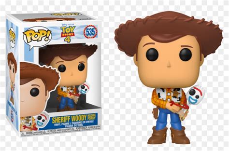 Sheriff Woody Holding Forky - Funko Pop Toy Story 4, HD Png Download - 1023x628(#2943232) - PngFind