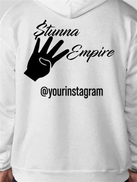 Stunna Empire Personalized Hoodie | Etsy