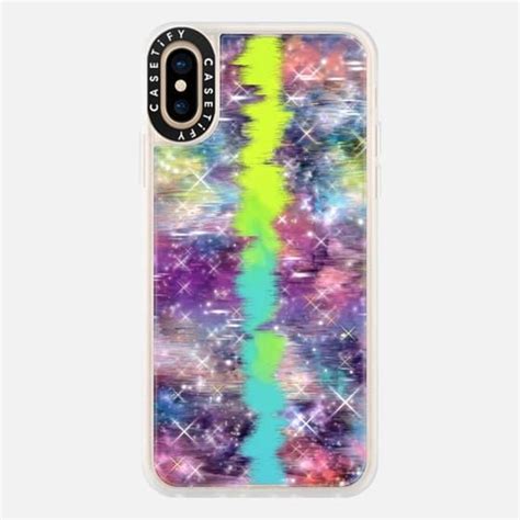 Neon Sand Liquid Casetify IPhone Xs Case Pastel Galaxy Stardust II By