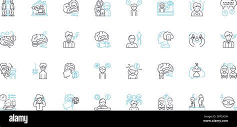 Mental science linear icons set. Psychology, Psychotherapy, Mental ...