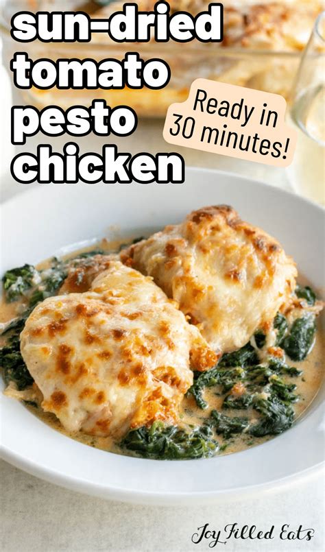 Sun Dried Tomato Pesto Chicken Recipe Easy One Pan