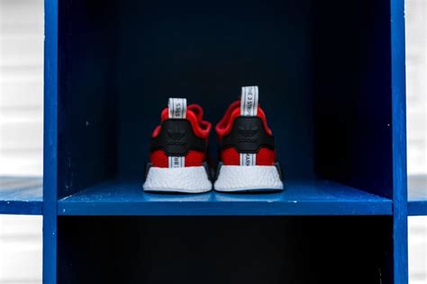 Adidas Nmd R1 Core Red Core Black Running White