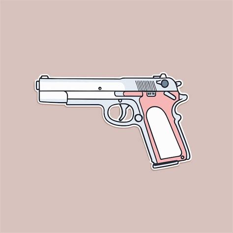 Diseño Vectorial De Ilustraciones De Armas De Dibujos Animados Vector Premium