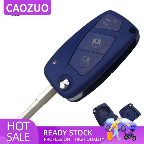 Cz 3 Botões Flip Remoto Fob Chave Do Carro Caso Shell Para Fiat Grande