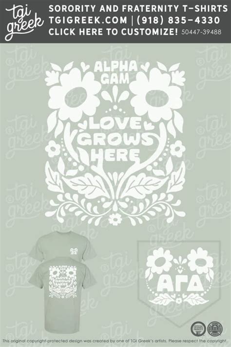 Tgi Alpha Gamma Delta Love Grows Here Tgi Greek