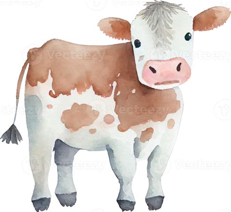 Cow Farm Animal Watercolor Illustration 21183409 Png