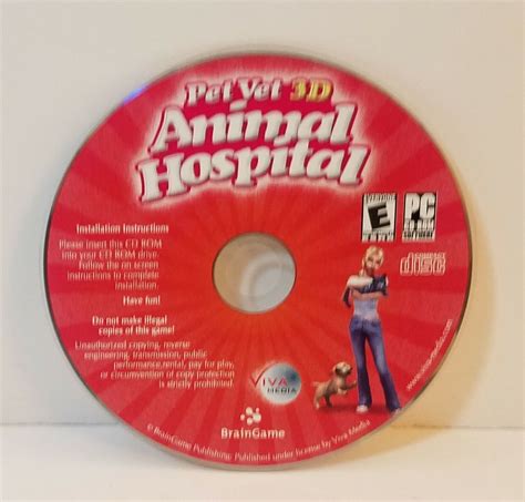 Pet Vet 3d Animal Hospital Pc Cd Rom 2006 Windows 838639002757 Ebay