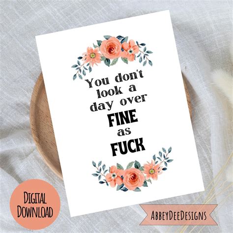 Funny Printable Birthday Card, Cards for Friends, You Don't Look a Day ...