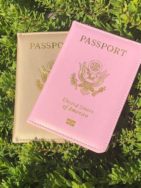 Pink Passport Cover Travel Passport Holder Pink Etsy