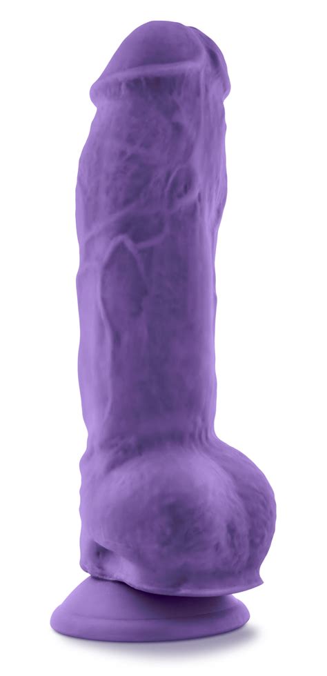 Au Naturel Bold Big Boy Inch Dildo Purple Bedroomjoys