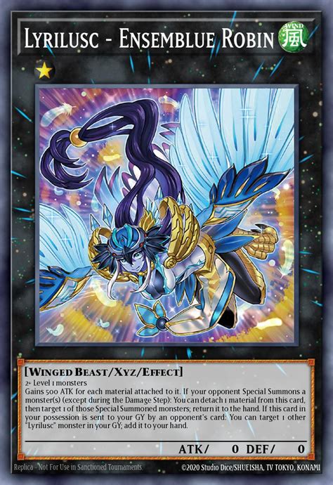 Lyrilusc Ensemblue Robin Card Information Yu Gi Oh Database