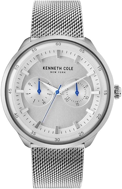 Kenneth Cole New York Herren Uhr Armbanduhr Edelstahl Kc