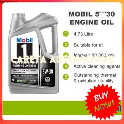 124317 Mobil 1 Advanced 5w 30 Sn Plug Fully Synthetic Engine Oil 5qt 4 73l Dexos 5w30