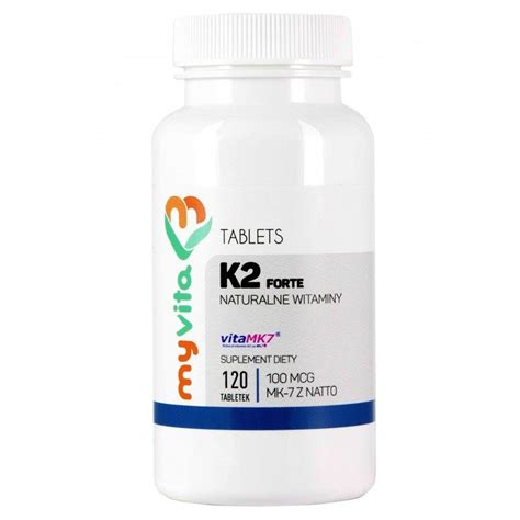 MyVita Witamina K2 Forte MK 7 Z Natto 100mcg 120 Tabletek Witaminy