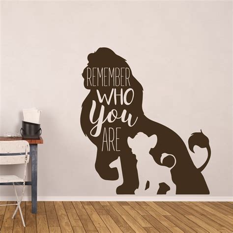 Wall Decals For Kids Room Remember Who You Are Lion King Wall Quote