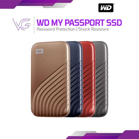 Wd Western Digital My Passport Ssd 500gb 1tb Portable External Ssd