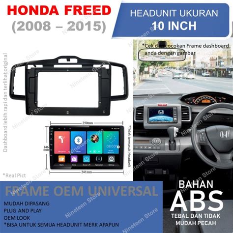 Honda Freed Panel Frame For Inch Android Headunit Shopee Malaysia