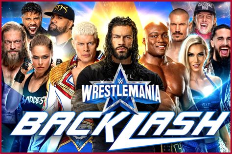 Wwe Wrestlemania Backlash 2022 Check Match Cards Date Timing And