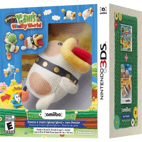 Best Buy Poochy Yoshi S Woolly World With Yarn Poochy Amiibo Figure