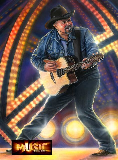 Garth Brooks Artwork Country Thunder Music Art Marc Lacourciere