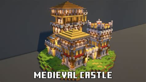 How To Build Medieval Village 1820 Castle Minecraft Tutorial Youtube