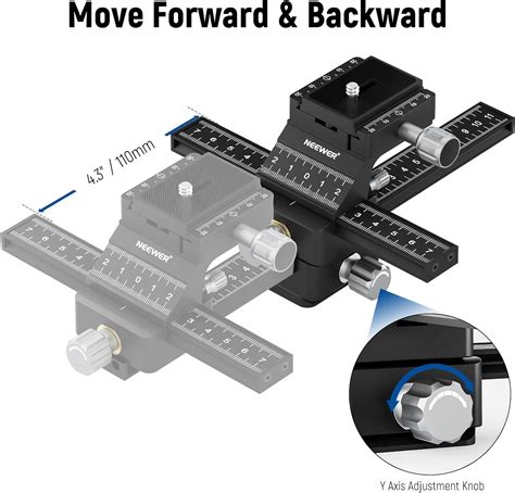 Buy NEWER 4 Way Macro Focusing Rail Slider With Quick Release Plate 1