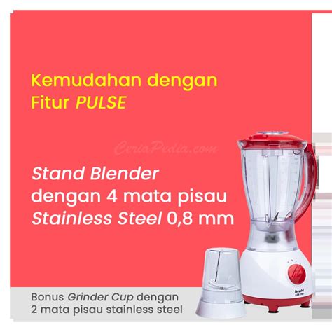 Stand Blender Arashi Asb Praktis Dengan Mata Pisau