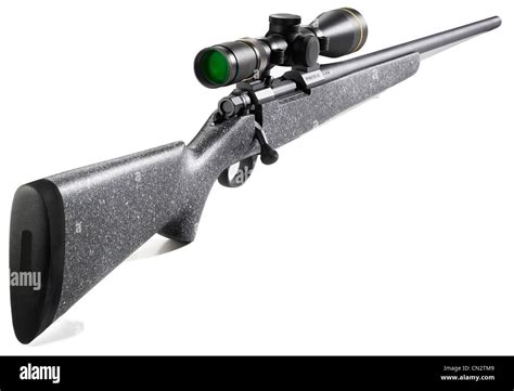 Bolt Action Hunting Rifle With Scope Stock Photo - Alamy