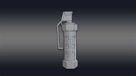 Stun Grenade Military - Flash Bang 3D Model - TurboSquid 2143216