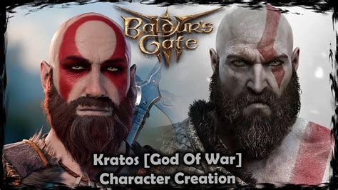 BALDUR S GATE 3 Kratos God Of War Male Character Creation YouTube