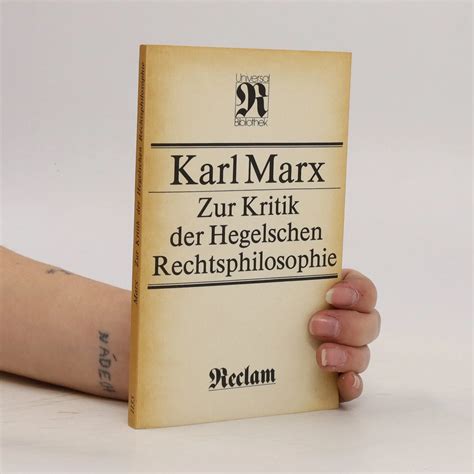 Zur Kritik Der Hegelschen Rechtsphilosophie Karl Marx Knihobot Cz