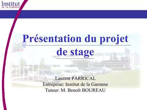 Ppt Pr Sentation Du Projet De Stage Powerpoint Presentation Free