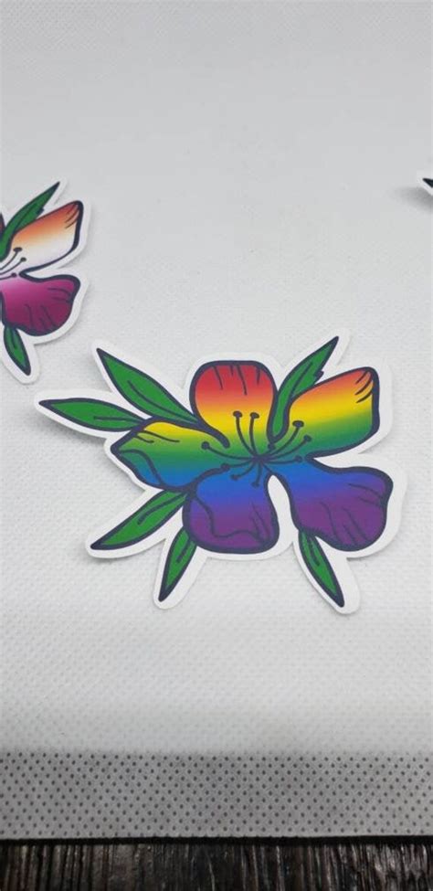 Pride Flowers Asexual Demisexual Aromatic Genderqueer Etsy