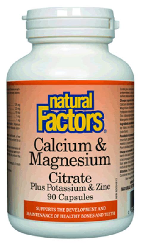 Calcium And Magnesium Citrate Plus Potassium And Zinc The Parapharmacy