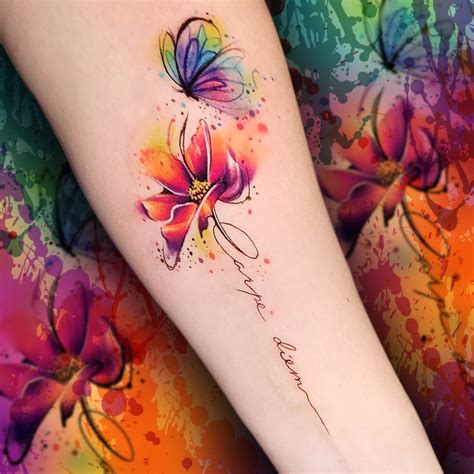 40 Gorgeous Watercolor Tattoo Ideas For Women