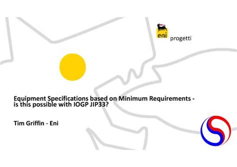 Jip33 Iogp Jip33 Specifications