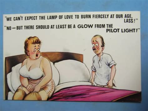 A BAMFORTH COMIC Postcard 1970 S Corset Girdle BBW FAT LADY STOCKINGS