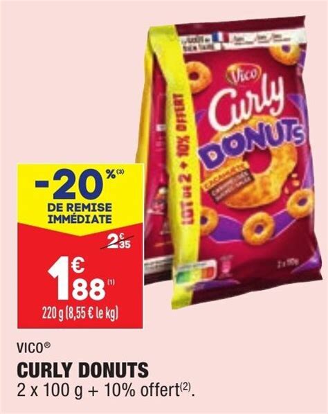 Promo Curly Donuts Vico Chez Aldi